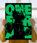 One For All – Green Hero Anime Wall Poster