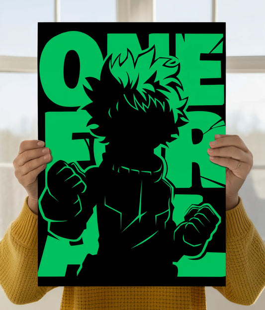 One For All – Green Hero Anime Wall Poster Main Image - Everanta