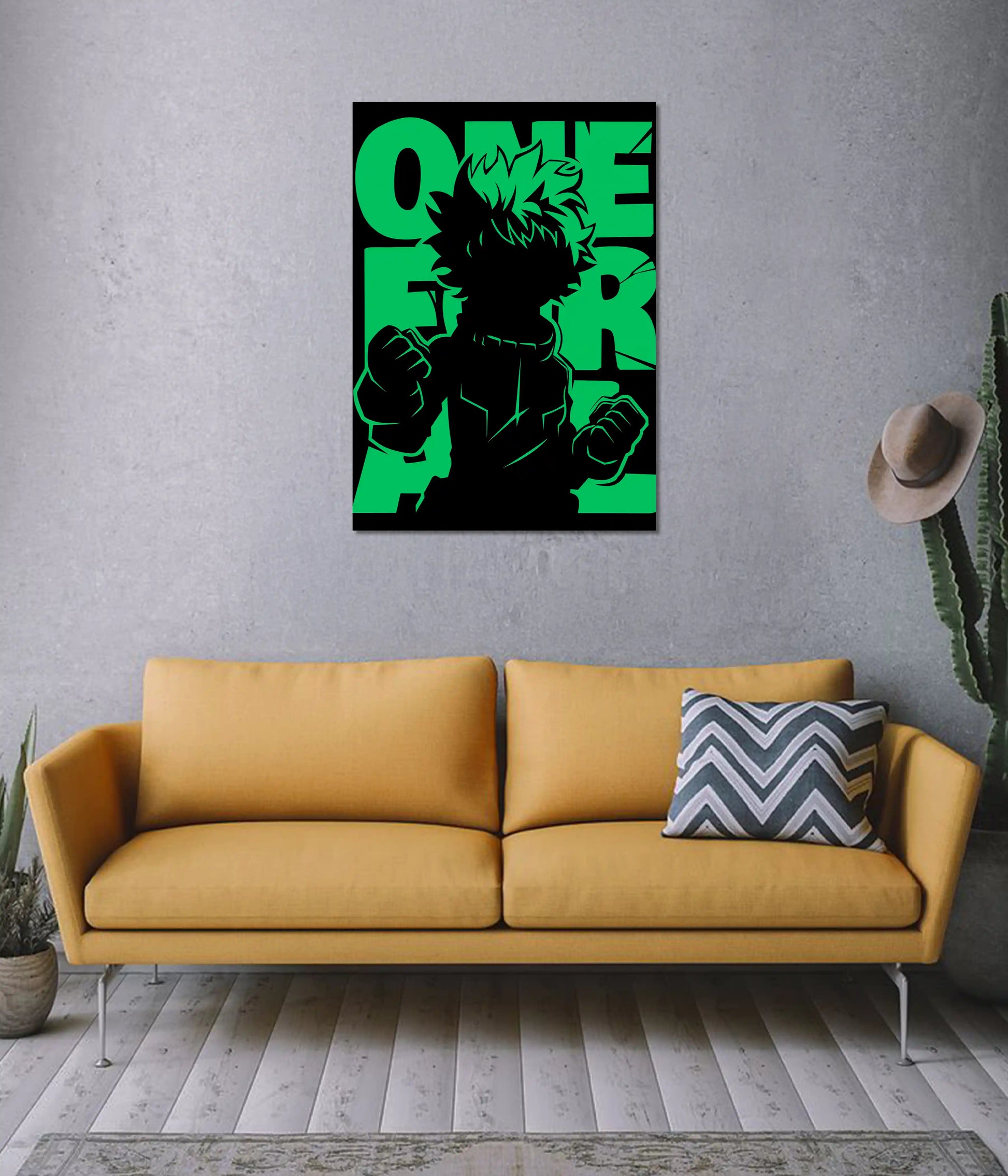One For All – Green Hero Anime Wall Poster on Wall - Everanta