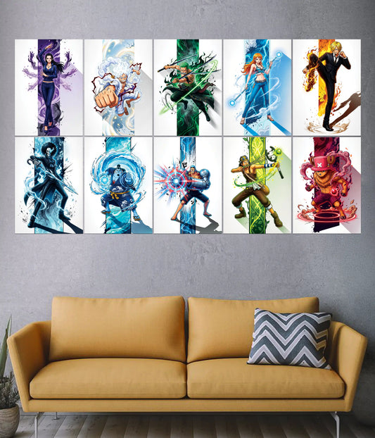 One Piece Power Crew 10-Piece Poster Set - Everanta