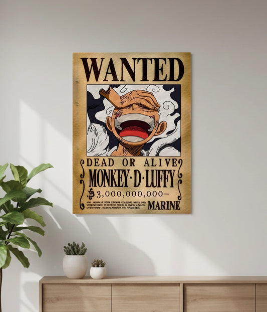One Piece Wanted Poster | Custom Anime Wall Poster Sample Image - Everanta