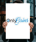 Only Gains Fitness Wall Poster