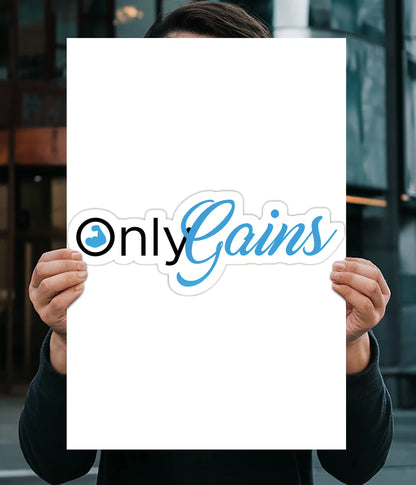 Only Gains Fitness Wall Poster Main Image - Everanta