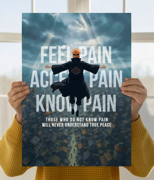 Pain (Nagato) – Know Pain, Feel Pain Naruto Poster Main Image - Everanta