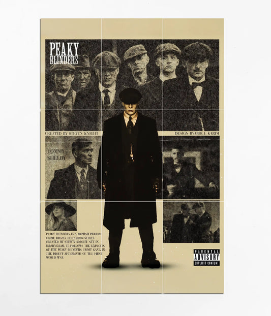 Peaky Blinders Legacy 9-Piece Split Poster Design - Everanta