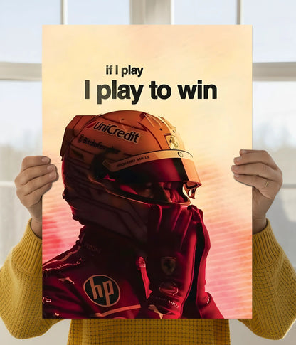 Play To Win – F1 Racing Poster Main Image - Everanta