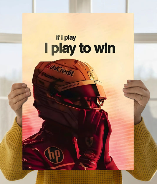 Play To Win – F1 Racing Poster Main Image - Everanta
