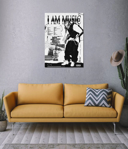 Playboi Carti “I Am Music” Raw Poster on Wall - Everanta