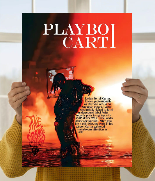 Playboi Carti Rage Aesthetic Wall Poster Main Image - Everanta