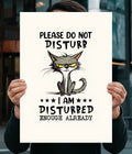Please Do Not Disturb – Funny Cat Poster