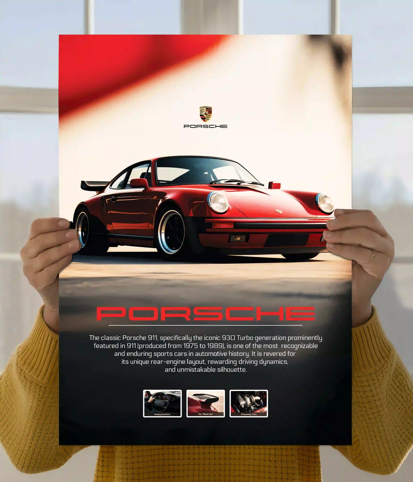 Porsche 911 Turbo (930) Heritage Poster Main Image - Everanta