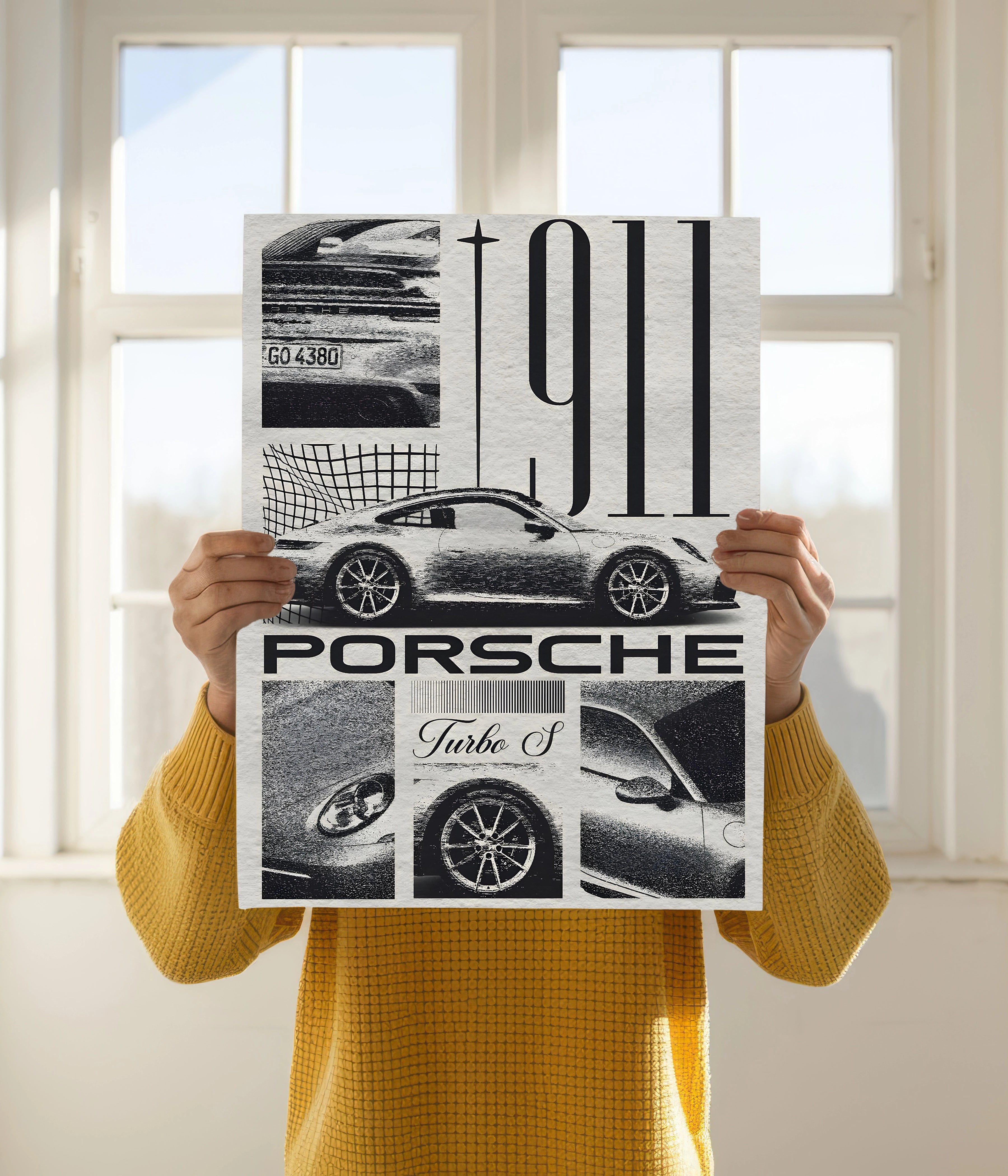 Porsche 911 Turbo Mode – Gamer Room Poster Holding Image - Everanta