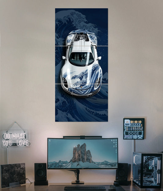 Porsche 918 Art Edition – Split Wall Poster - Everanta
