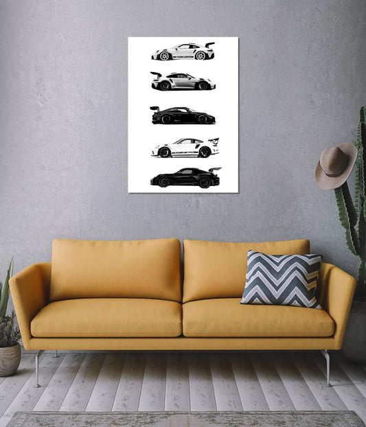Porsche GT3 Evolution – Performance Cars Wall Poster on Wall - Everanta
