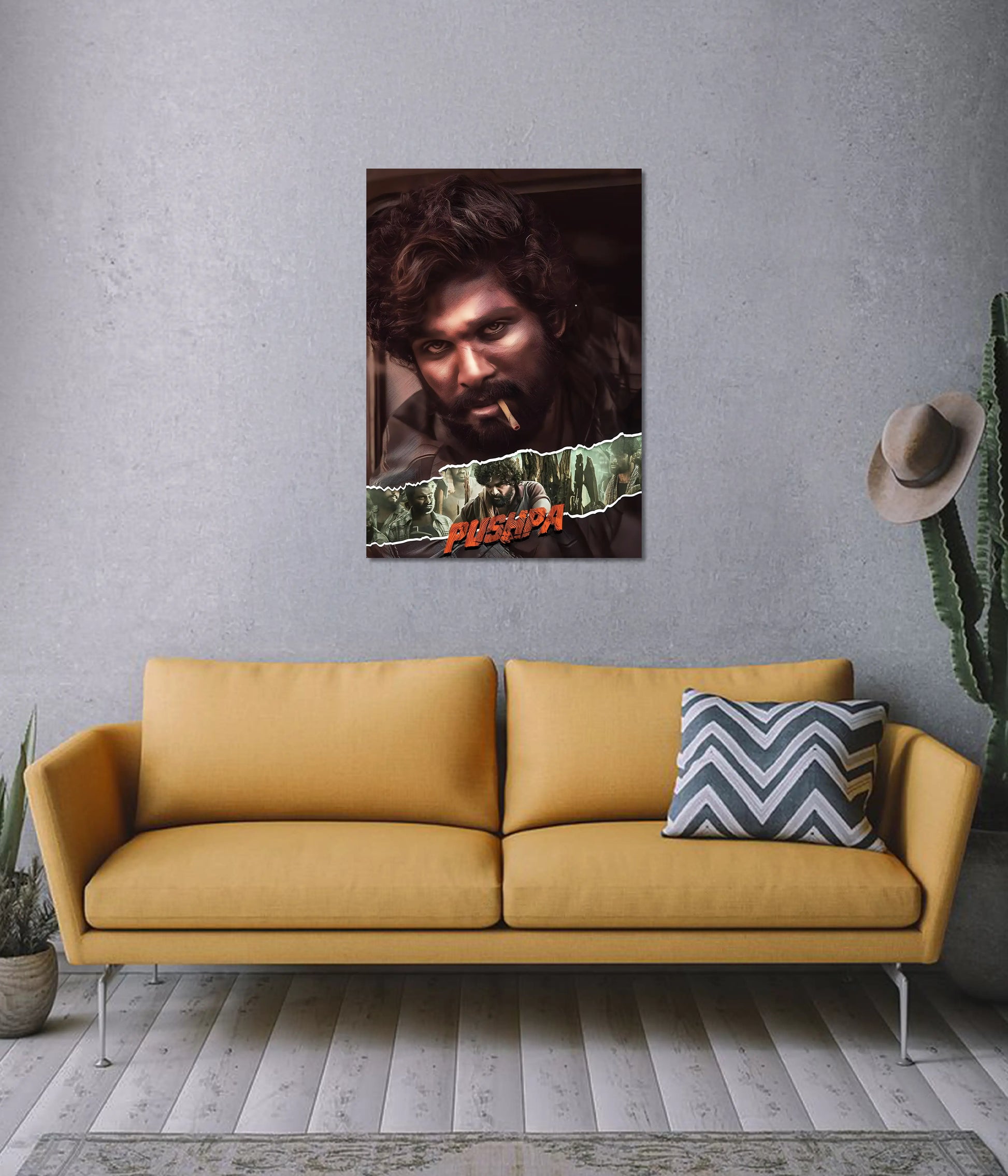 Pushpa Raj – The Fire Within Wall Poster - Everanta