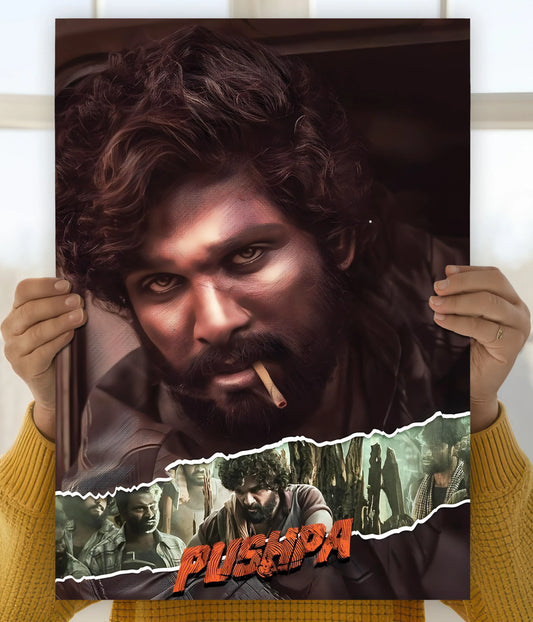 Pushpa Raj – The Fire Within Wall Poster Main Image - Everanta