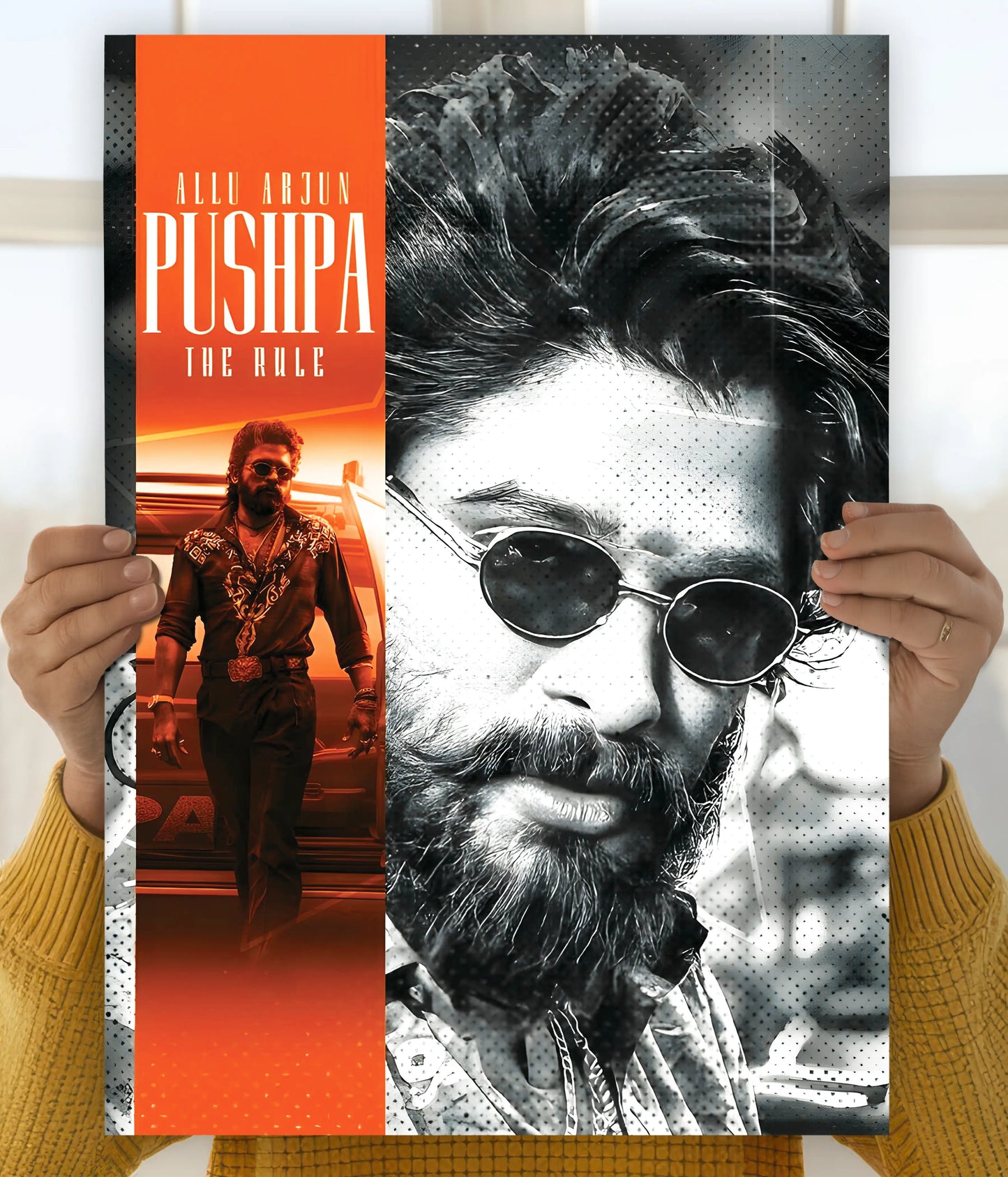 Pushpa: The Rule – Allu Arjun Cinematic Wall Poster Main Image - Everanta