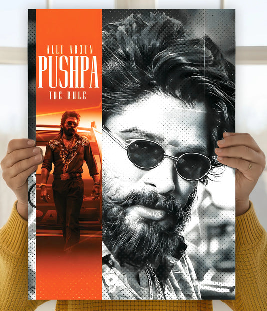 Pushpa: The Rule – Allu Arjun Cinematic Wall Poster Main Image - Everanta