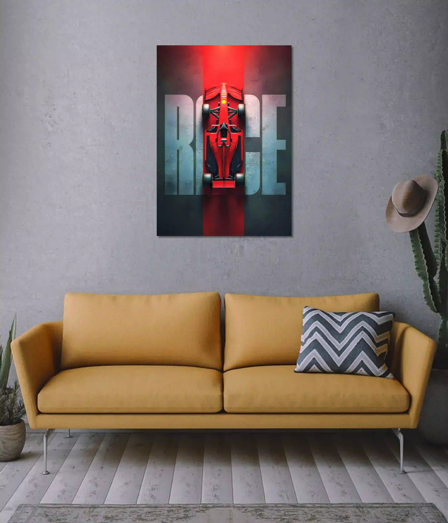 Race Mode Formula 1 Racing Wall Poster on Wall - Everanta