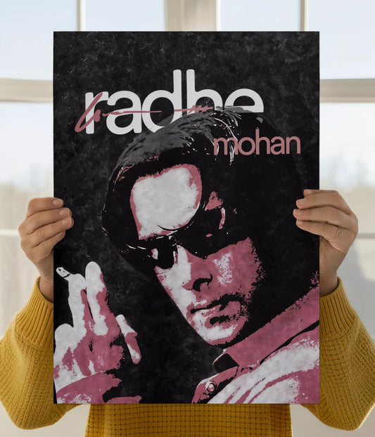 Radhe Mohan Minimalist Bollywood Poster Main Image - Everanta