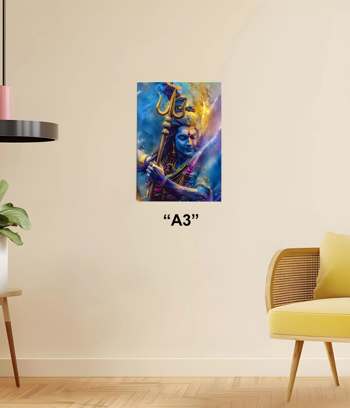 Radiant Cosmic Energy – Mahadev Devotional Poster A3 Size - Everanta