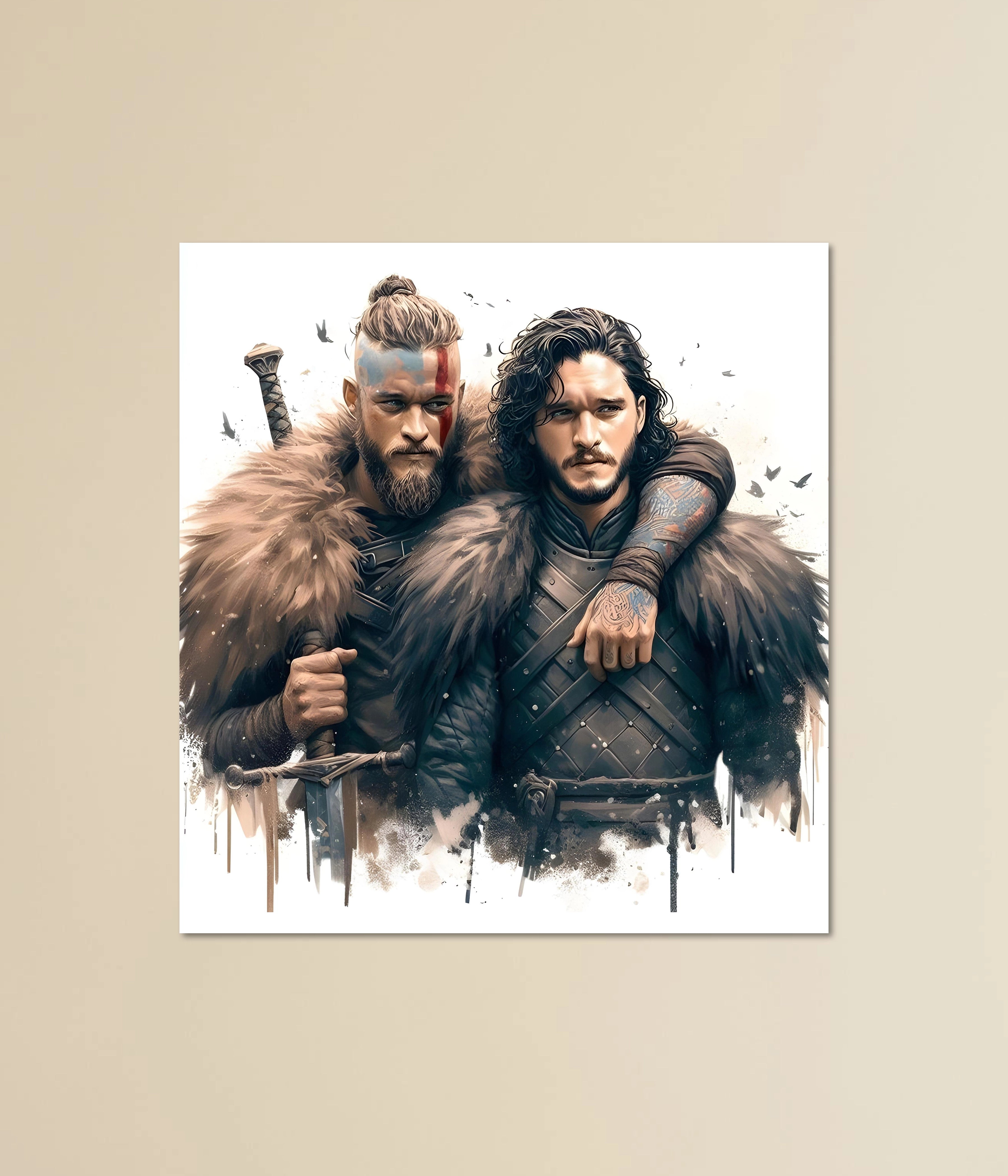 Ragnar Lothbrok x Jon Snow Crossover Poster Main Image - Everanta