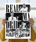 Real Madrid Champions Collage Poster