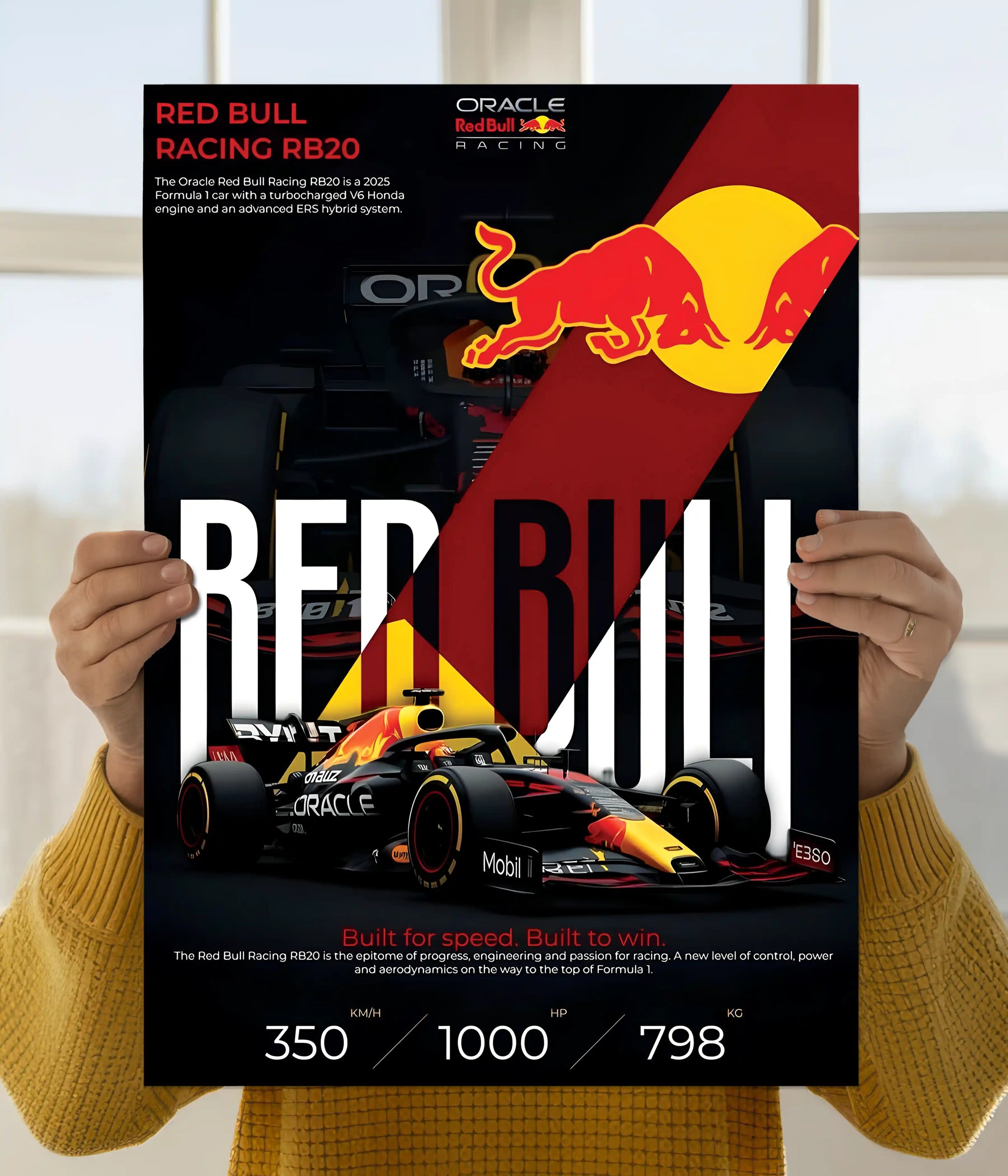 Red Bull Racing RB20 Formula 1 Poster Main Image - Everanta