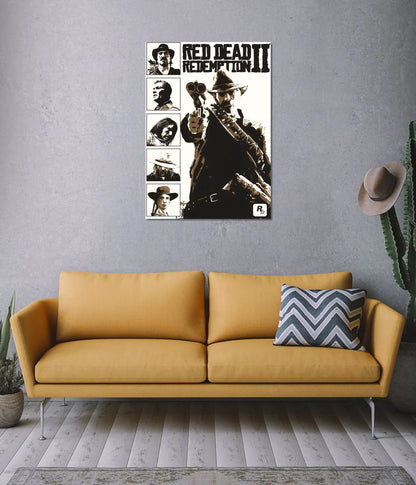 Red Dead Redemption II Gaming Poster on Wall - Everanta