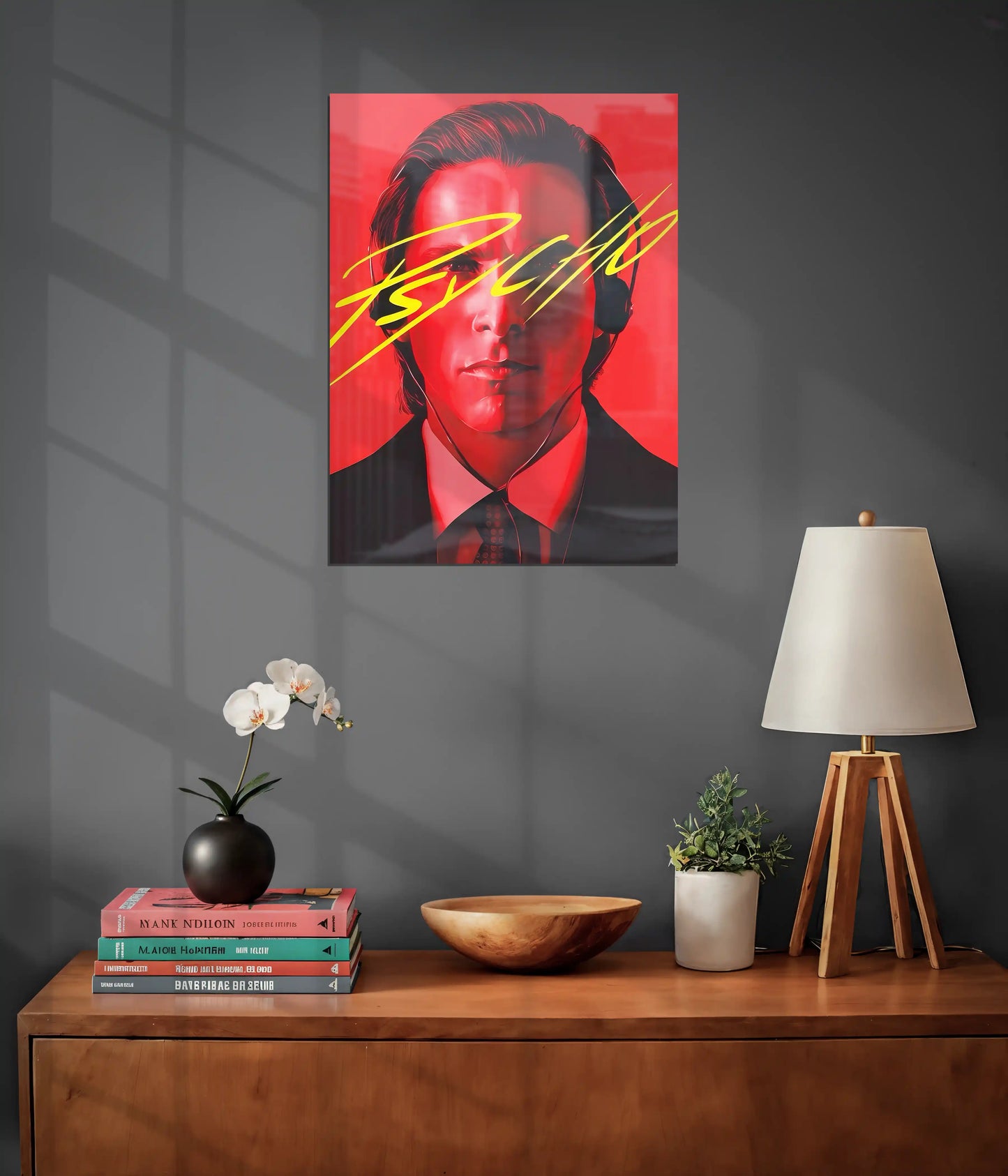 Red Mindset – Psycho Aesthetic Metal Poster on Wall - Everanta