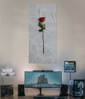 Red Rose on Pages – Aesthetic Split Wall Poster