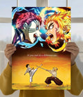 Rengoku & Akaza: A Different Era Poster