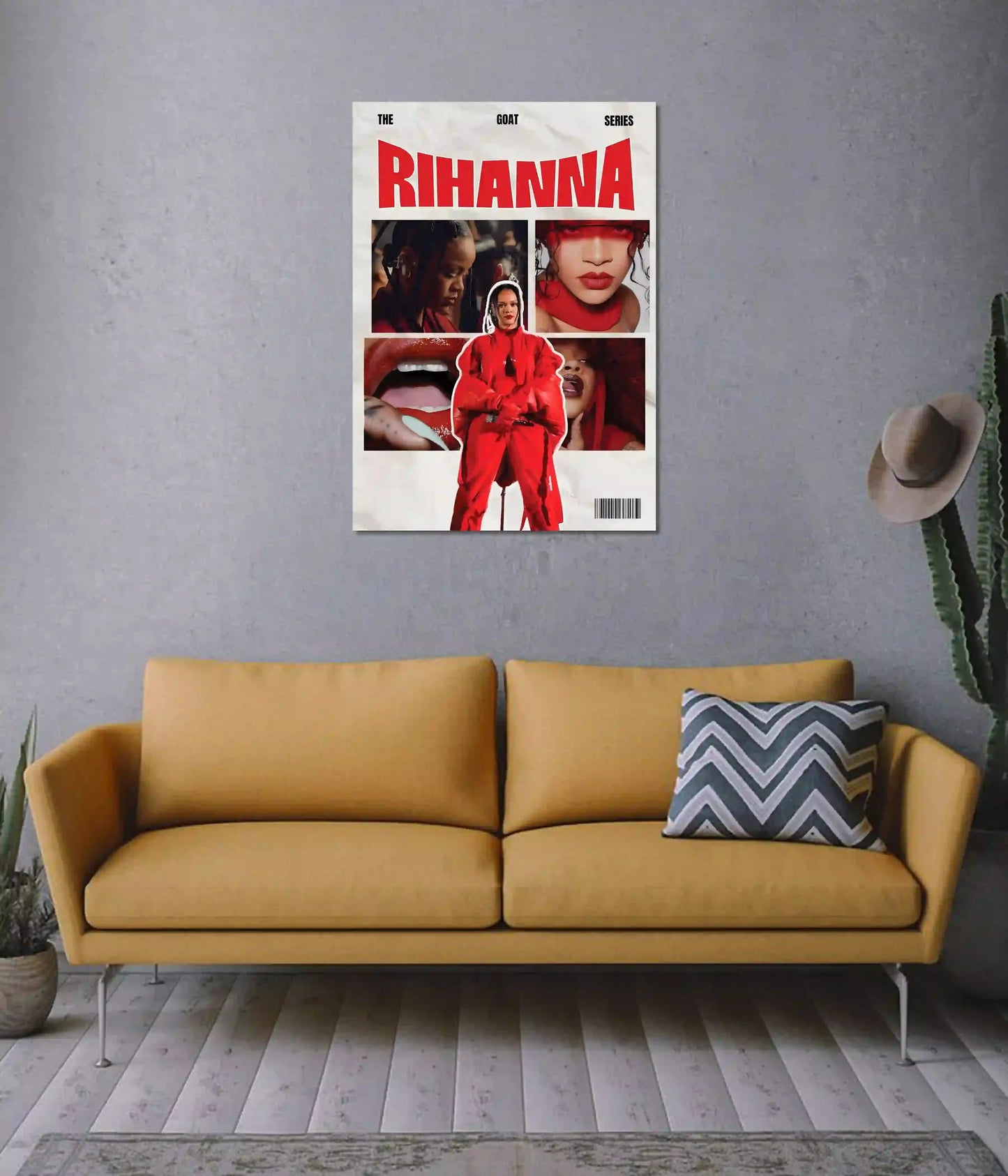 Rihanna The GOAT Series Wall Poster on Wall - Everanta