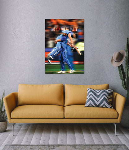 Rohit Sharma & Virat Kohli Moment – Cricket Poster on Wall - Everanta