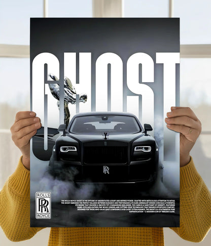 Rolls-Royce Ghost – Luxury Car Poster Main Image - Everanta