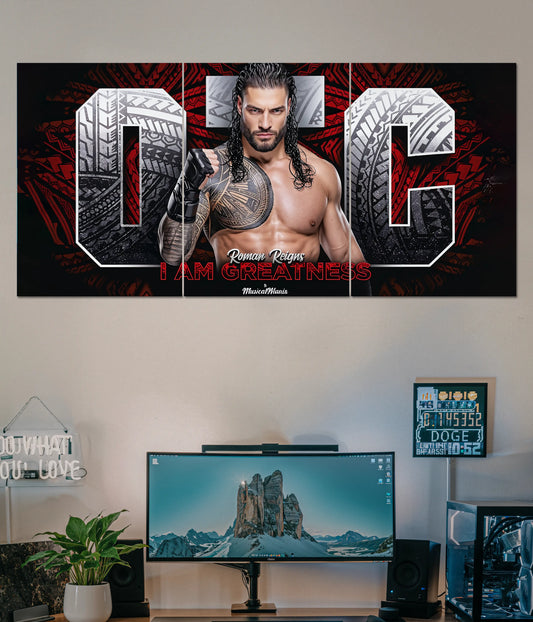 Roman Reigns – I Am Greatness Split Wall Poster Main Image - Everanta