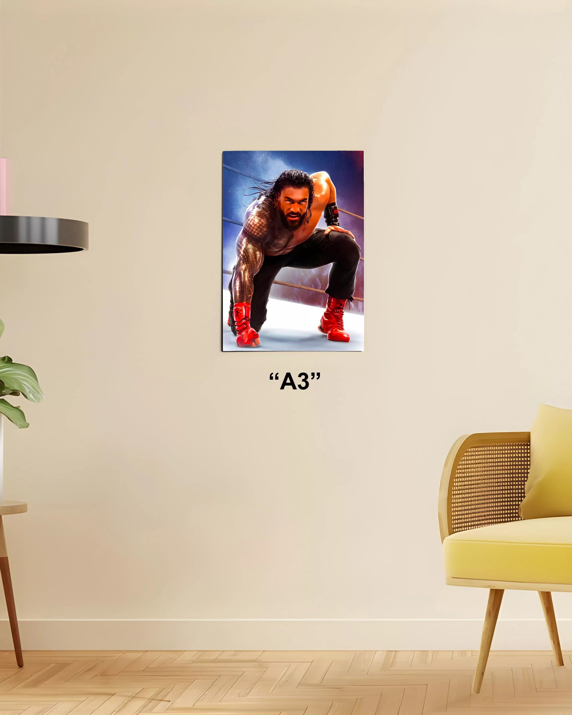 Roman Reigns Power Pose WWE Poster A3 Size - Everanta