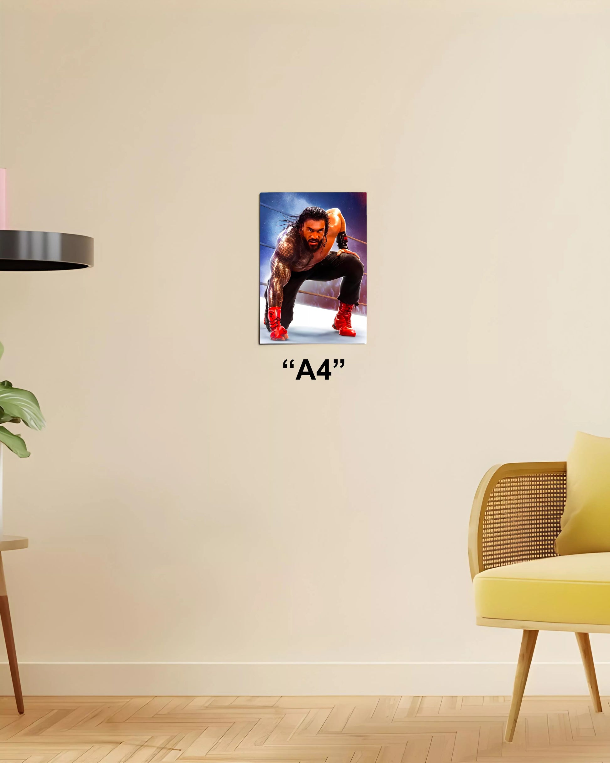 Roman Reigns Power Pose WWE Poster A4 Size - Everanta 