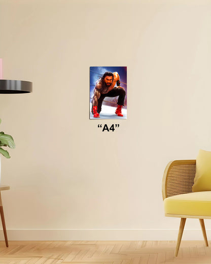 Roman Reigns Power Pose WWE Poster A4 Size - Everanta 