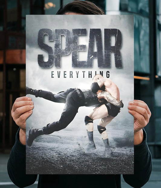 Roman Reigns “Spear Everything” Wall Poster Main Image - Everanta