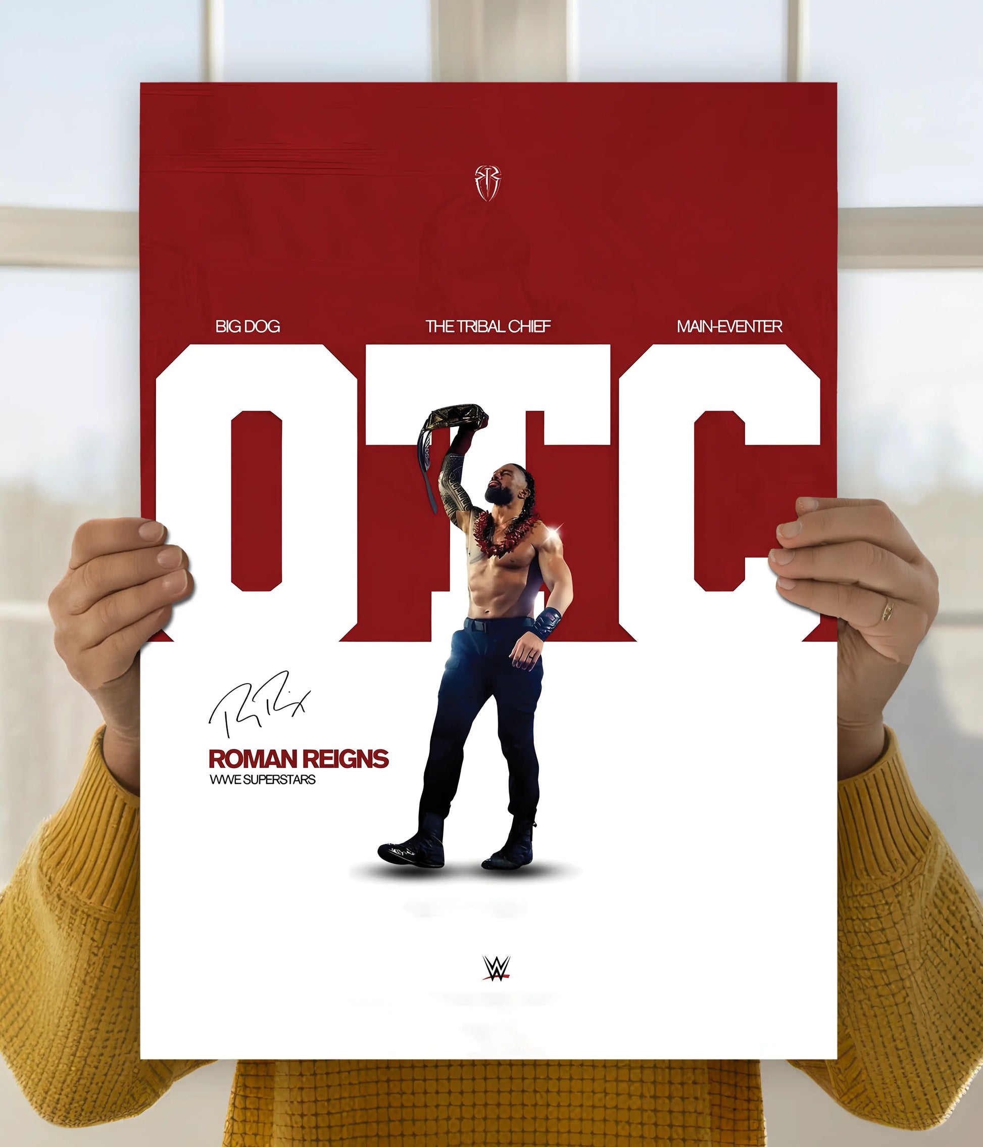 Roman Reigns – The Tribal Chief WWE Poster Main mage - Everanta