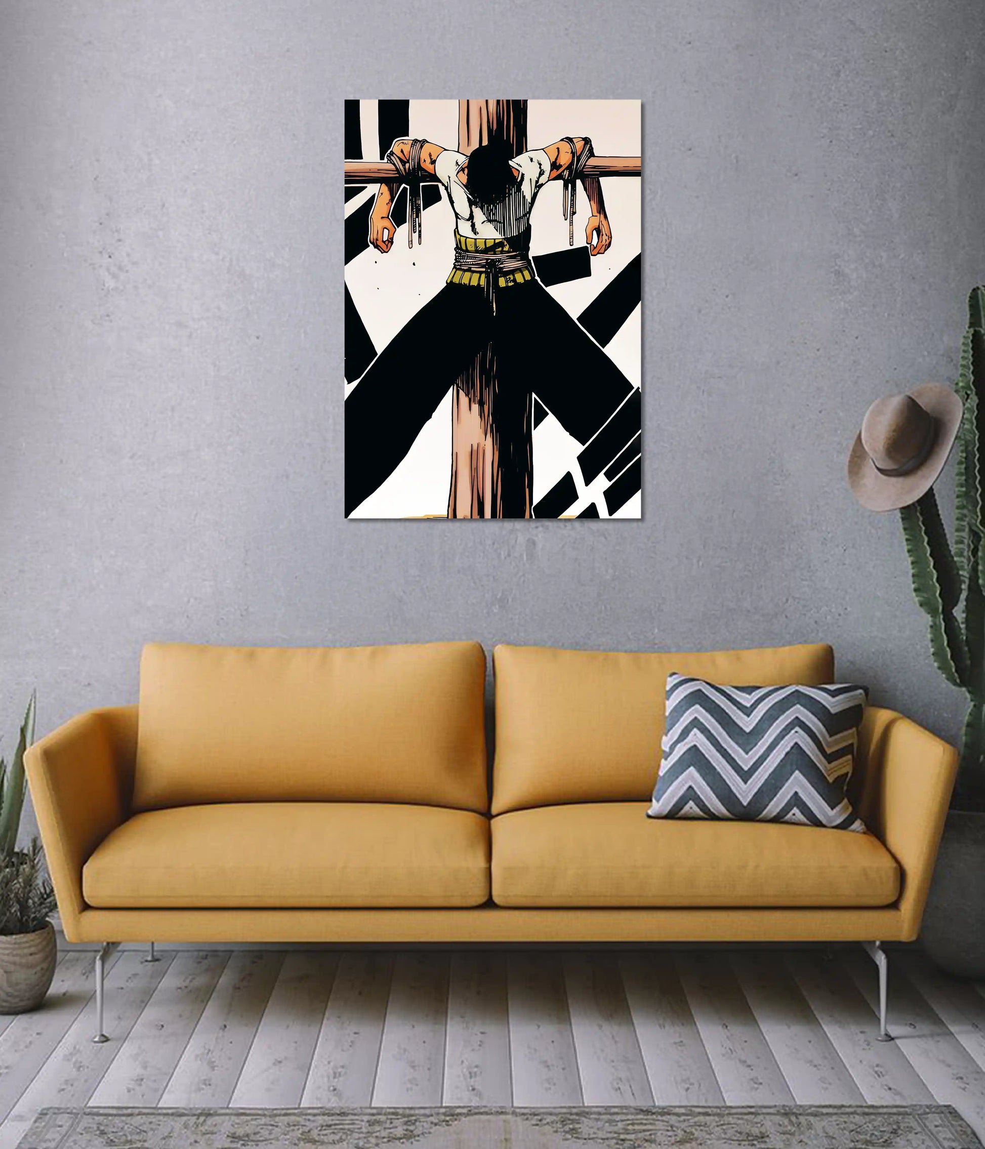Roronoa Zoro Aura Wall Poster on Wall - Everanta