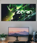 Roronoa Zoro Neon Blade Split Poster