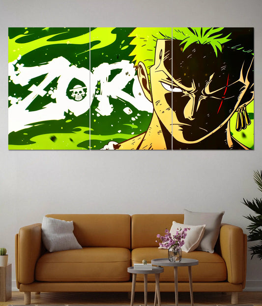 Roronoa Zoro Split Poster - Everanta