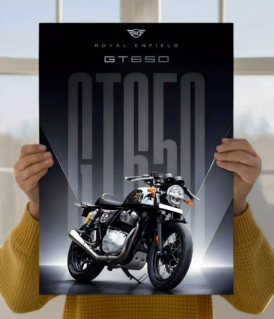 Royal Enfield Continental GT 650 Midnight Wall Poster Main Image - Everanta