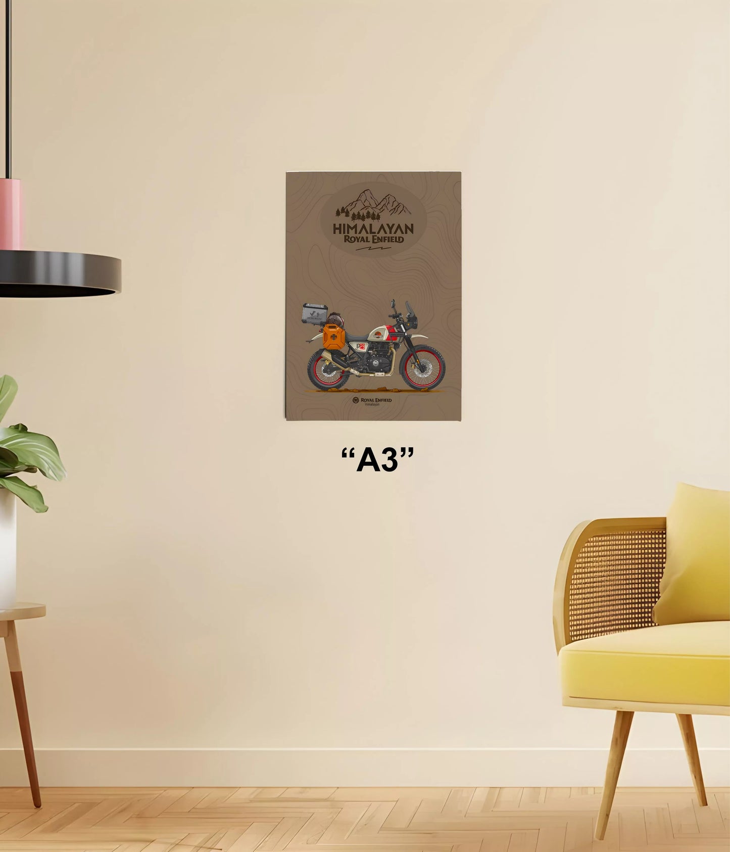 Royal Enfield Himalayan Adventure Poster A3 Size - Everanta