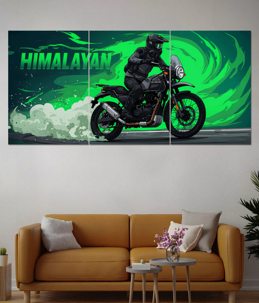 Royal Enfield Himalayan Split Wall Poster - Everanta