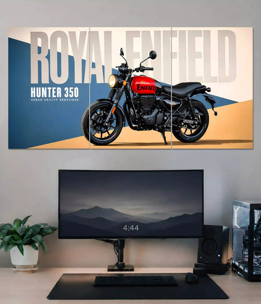 Royal Enfield Hunter 350 Urban Legend Split Poster Main Image - Everanta