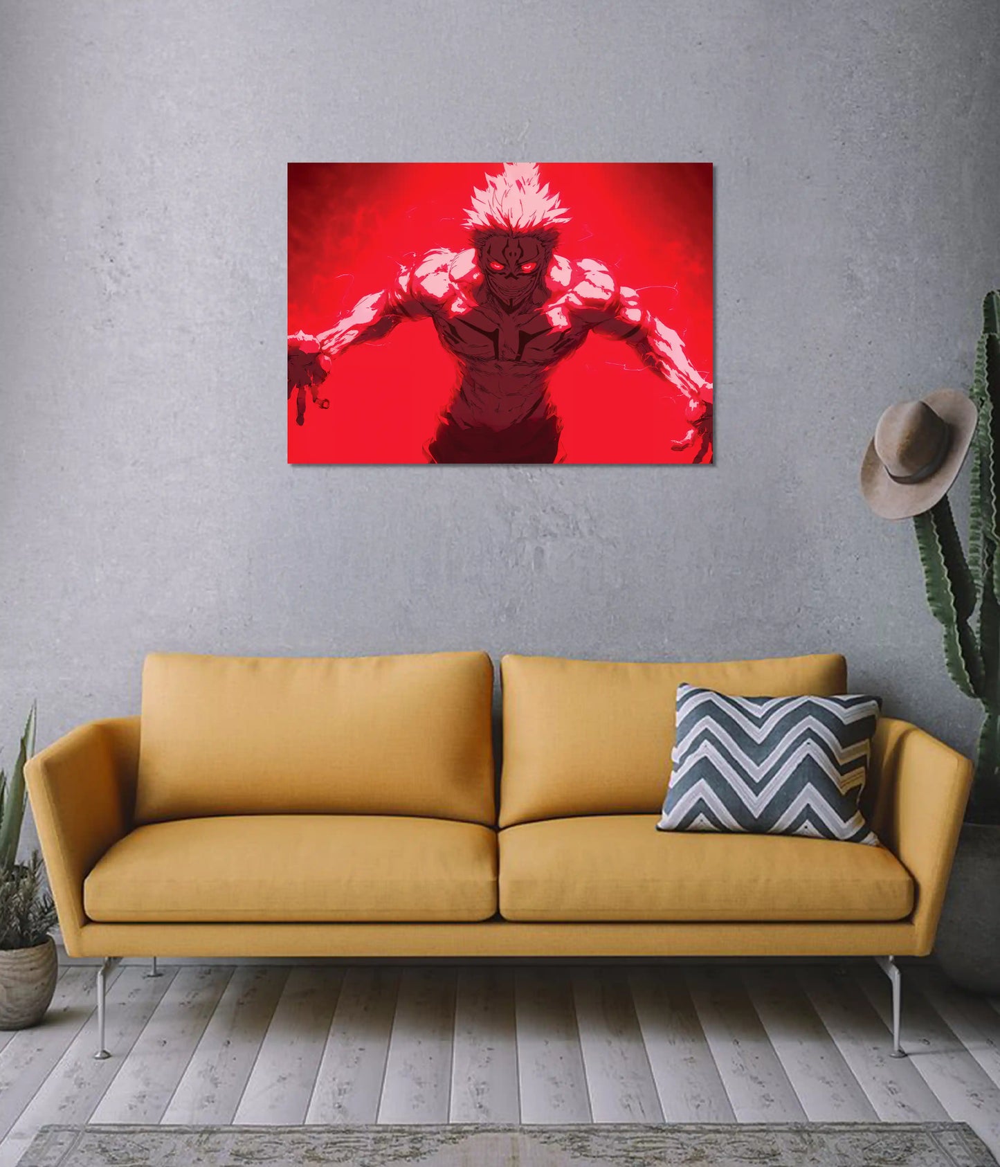 Ryomen Sukuna – King of Curses Wall Poster on Wall - Everanta