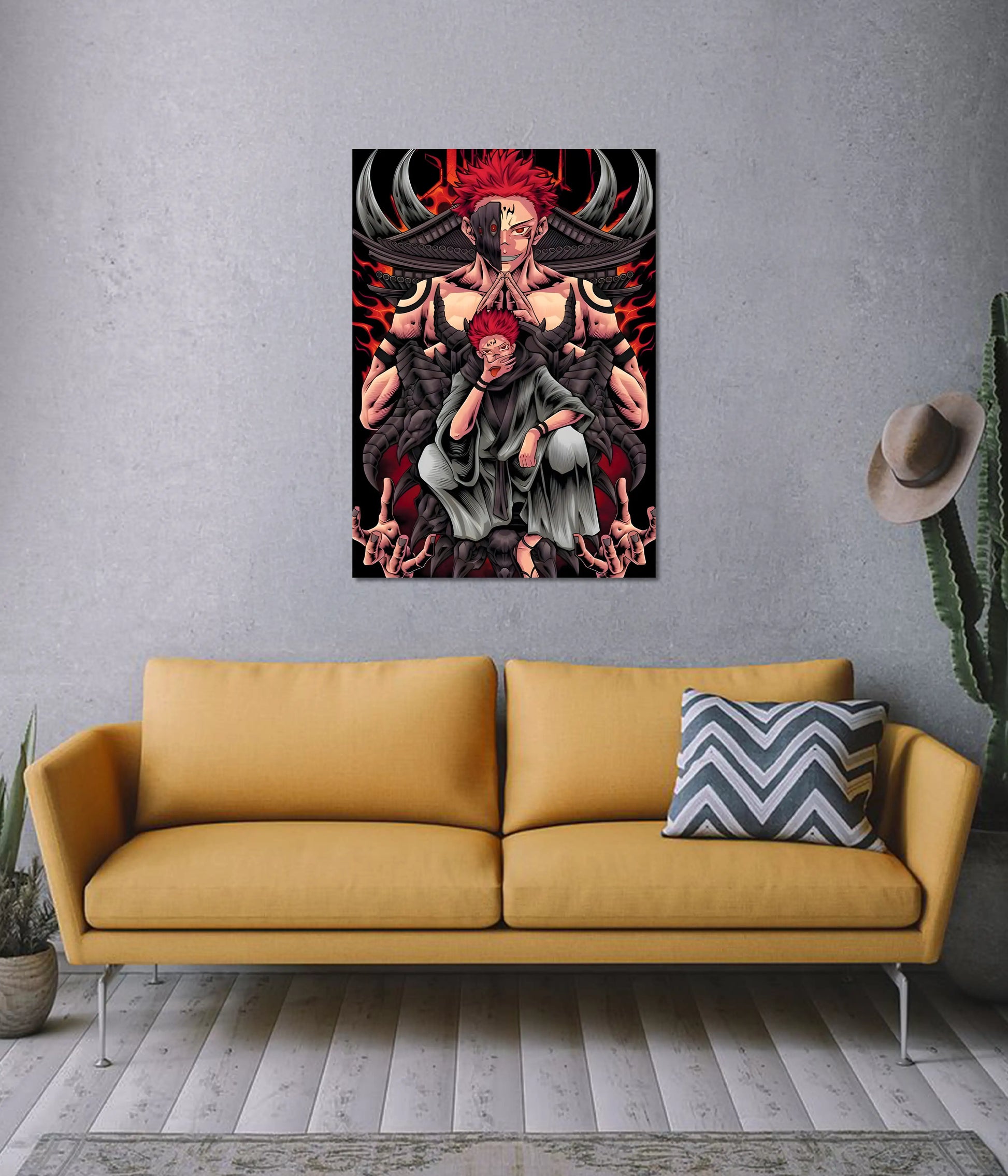 Ryomen Sukuna Transformation Art – Jujutsu Kaisen Poster on Wall - Everanta